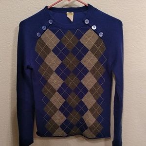 J. Crew argyle sweater